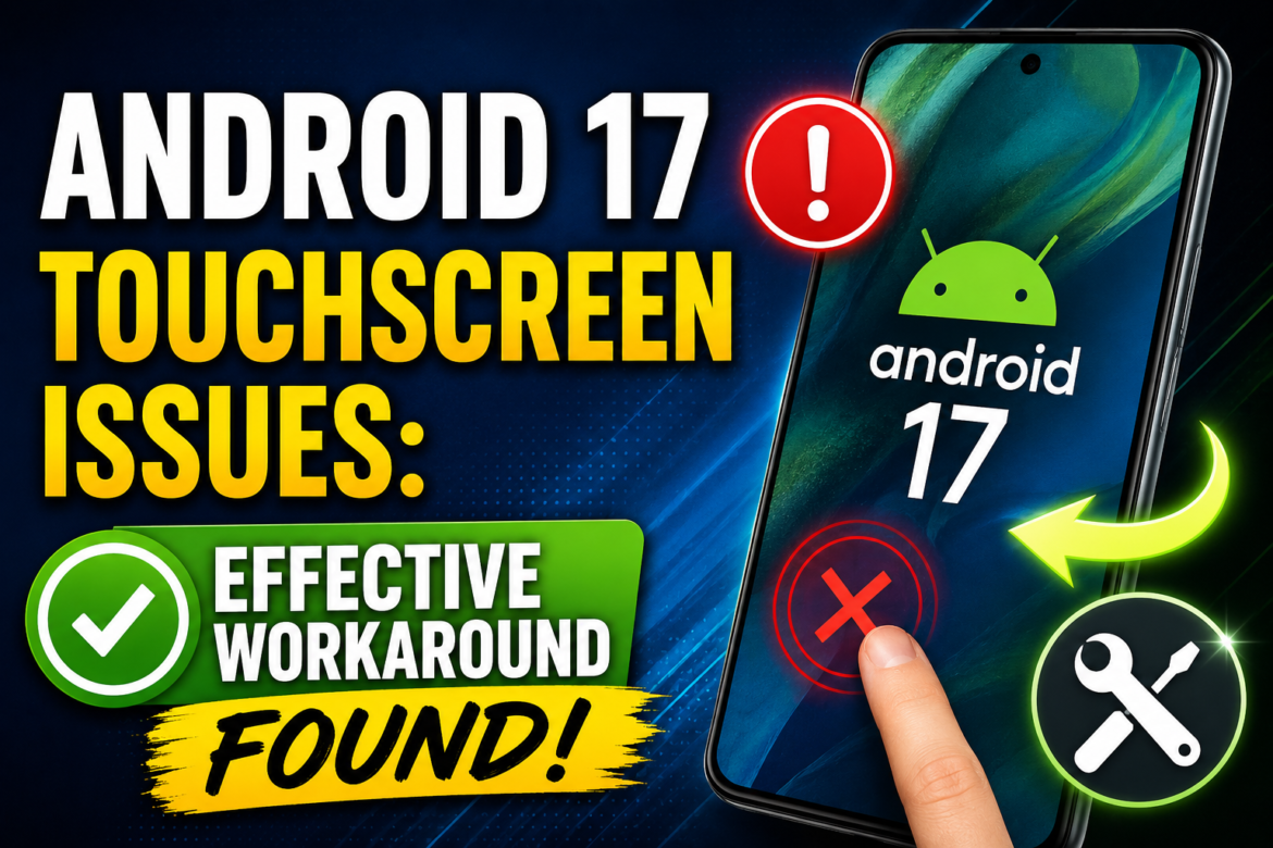 Android 17 Touchscreen Issues