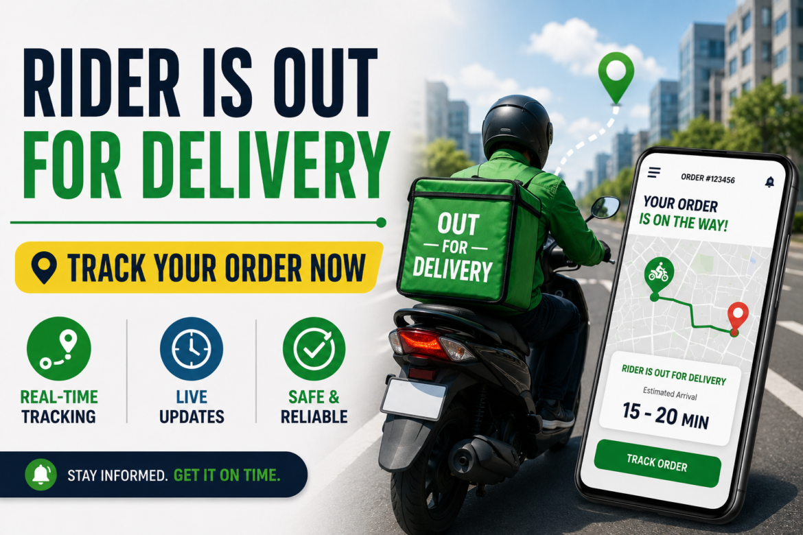 Rider Is Out For Delivery